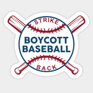 Boycott Baseball Sticker